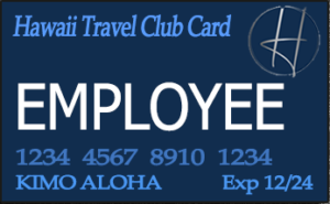 Hawaii Travel Club I Fly FREE Membership Card